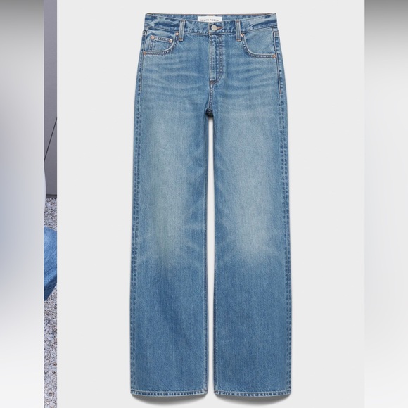 Denim Forum Blue Wide Leg Jeans - Picture 3 of 7